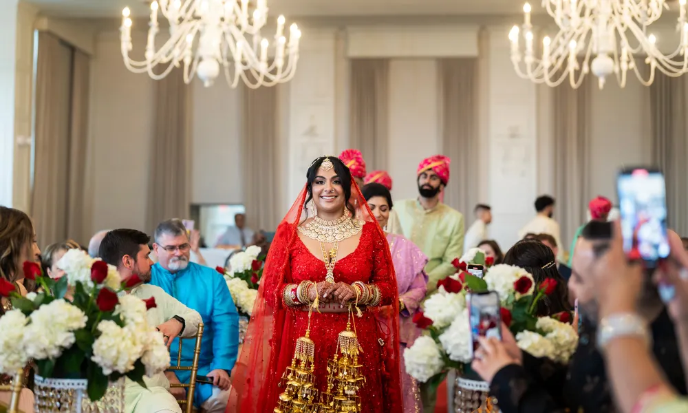 Indian wedding ceremony in the Emerald Ballroom