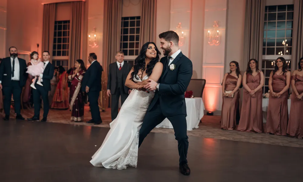 Wedding reception in the Emerald Ballroom