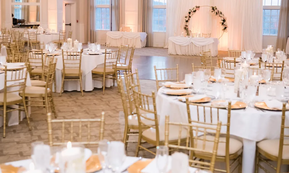 Wedding reception in the Emerald Ballroom