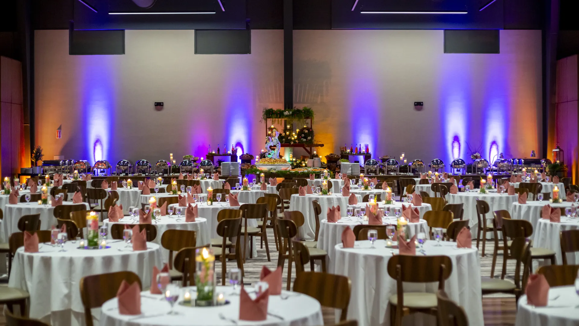 Canyon Ballroom set up for Mother's Day