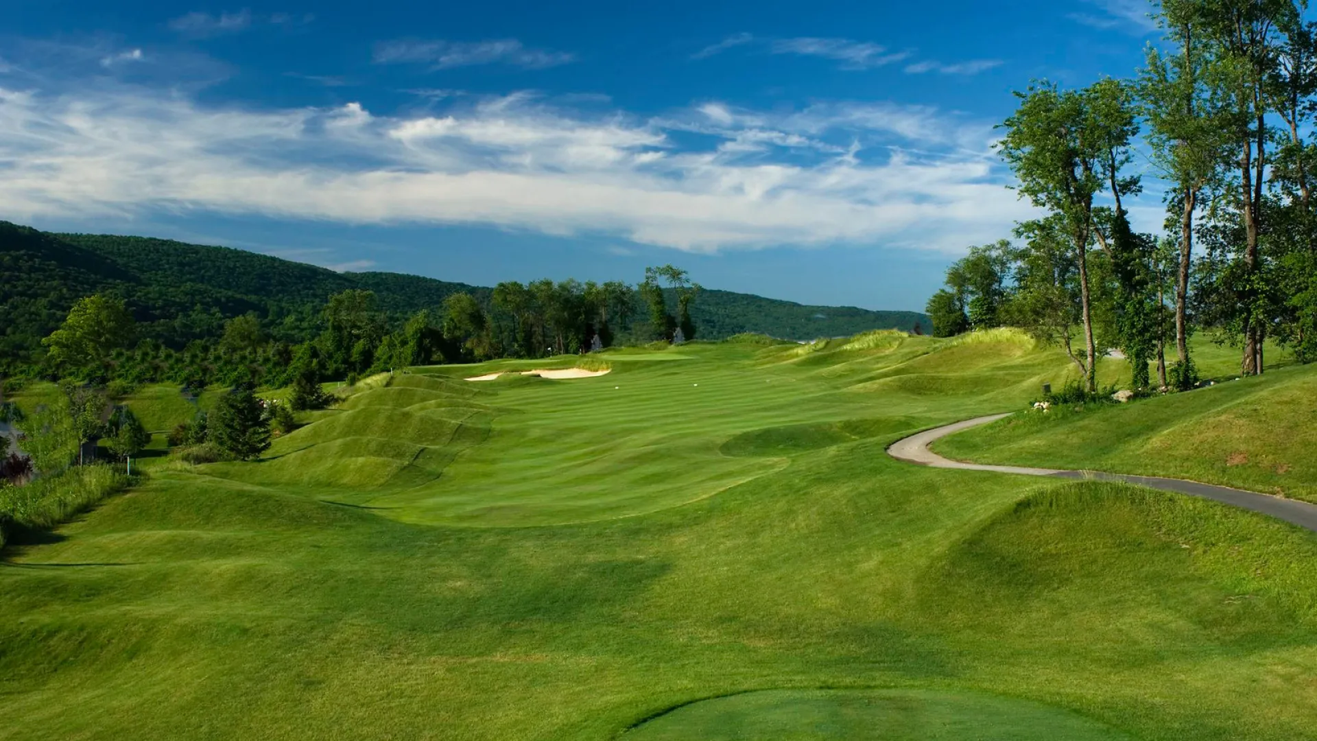 A view from the 3rd hole at Crystal Springs Golf course