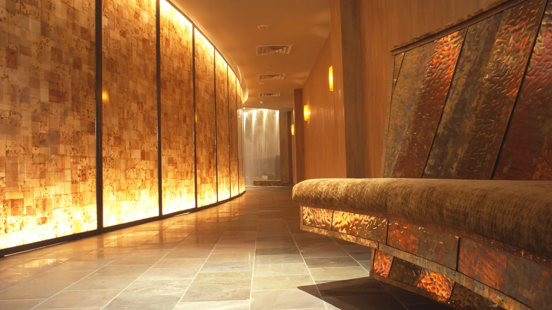 Elements Spa hallway.