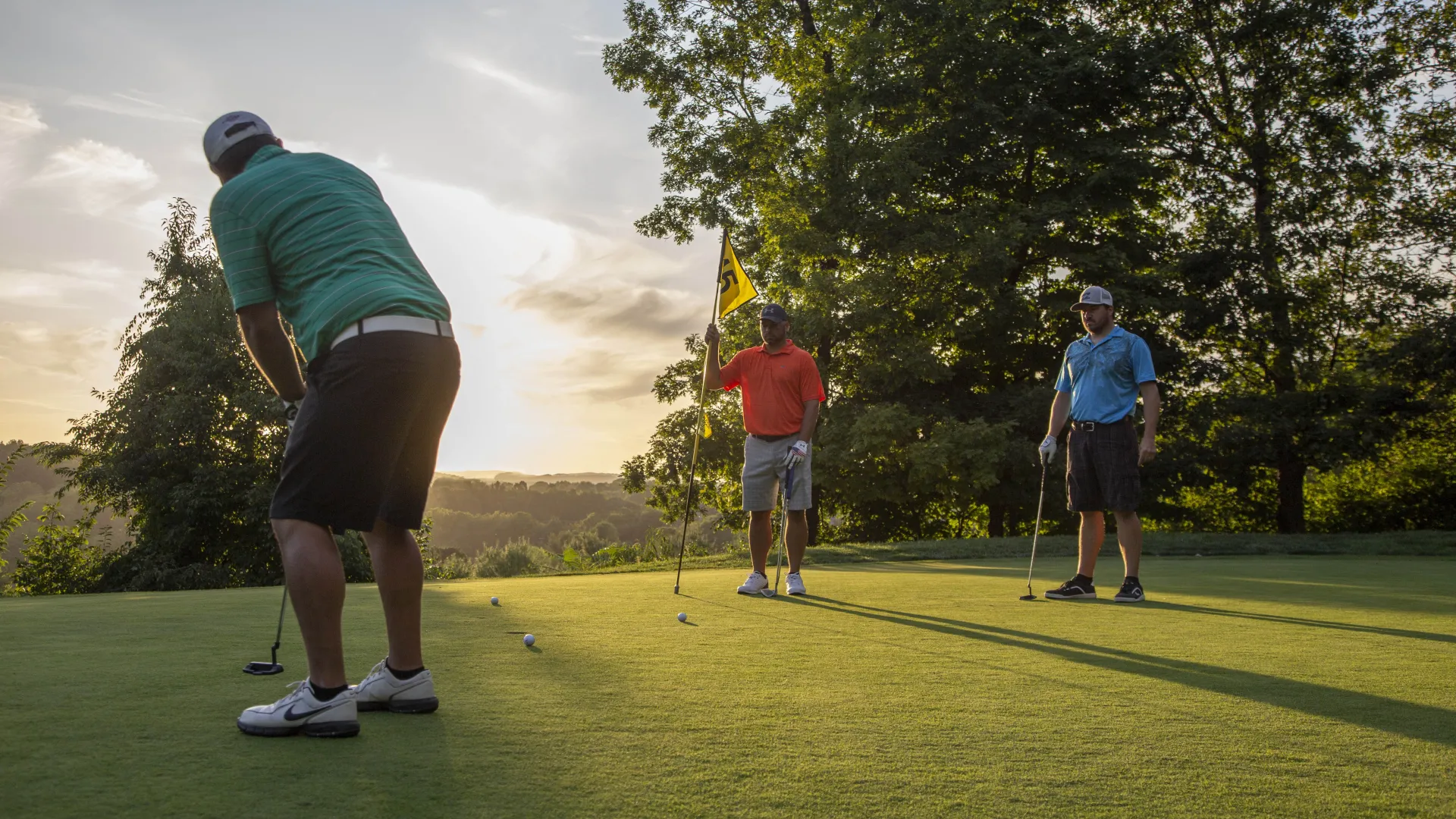 Golfers at Black Bear Golf Club at Crystal Springs Resort