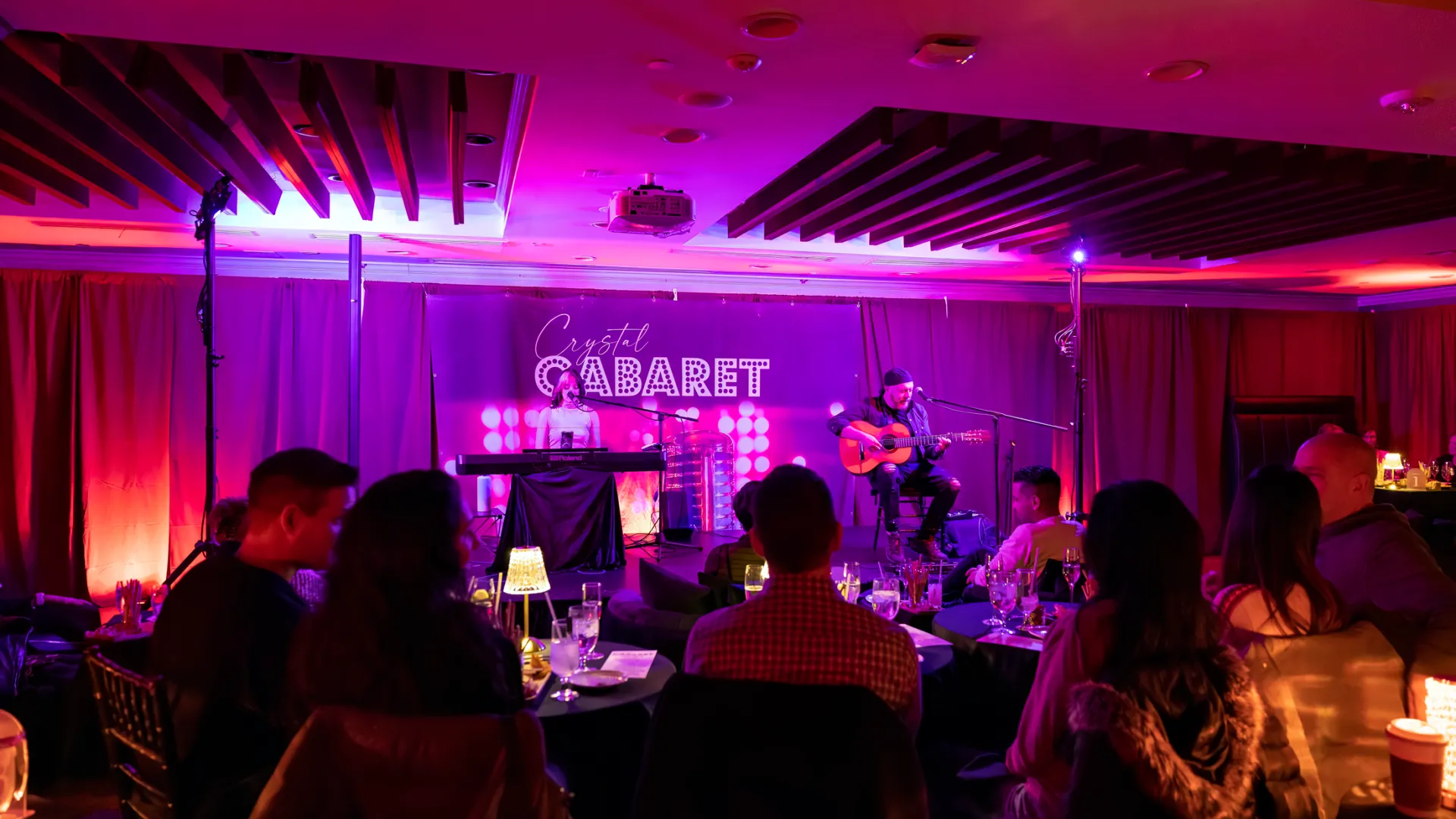 Audience at Crystal Cabaret. 