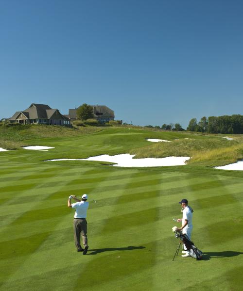 Golfer at Ballyowen Golf Club