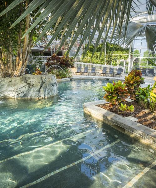 Indoor Biosphere Pool Complex at Crystal Springs Resort in NJ