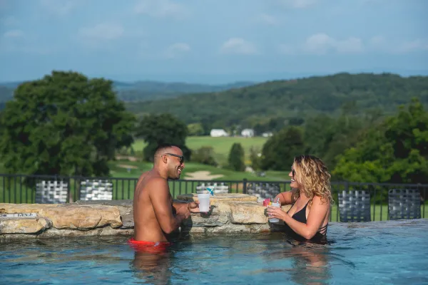 Couple in Vista 180 pool.