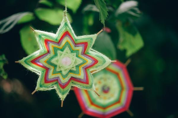 Paper ornaments.