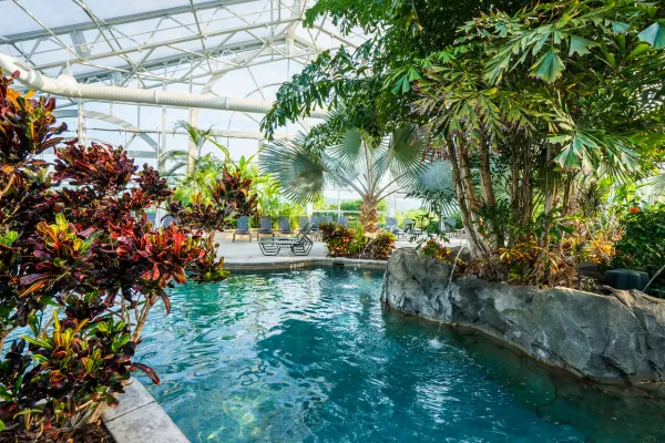 Indoor Biosphere Pool Complex at Crystal Springs Resort in NJ