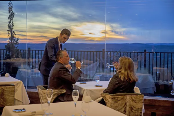 Couple Dining in Restaurant Latour