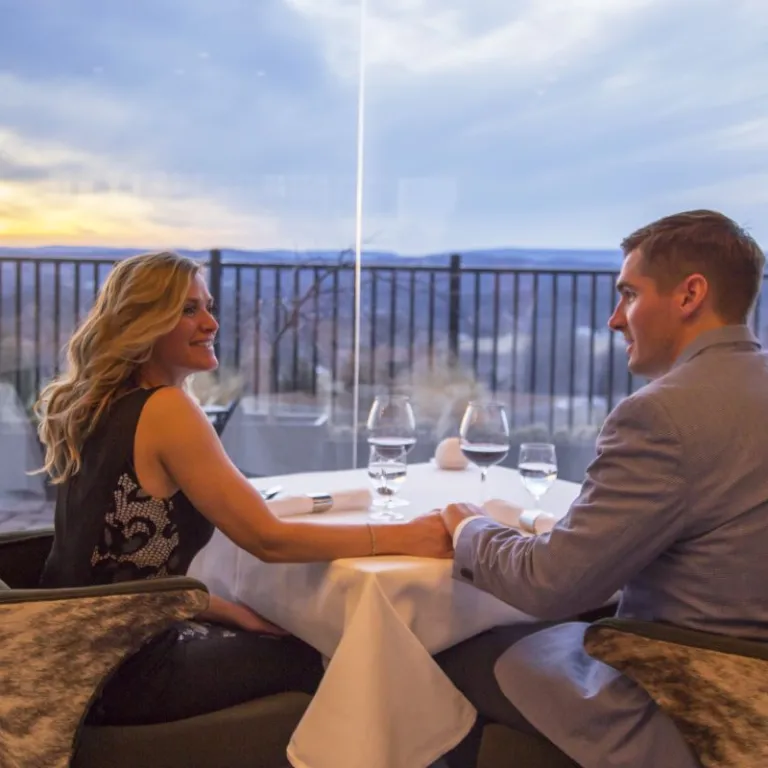 Couple dining in Restaurant Latour