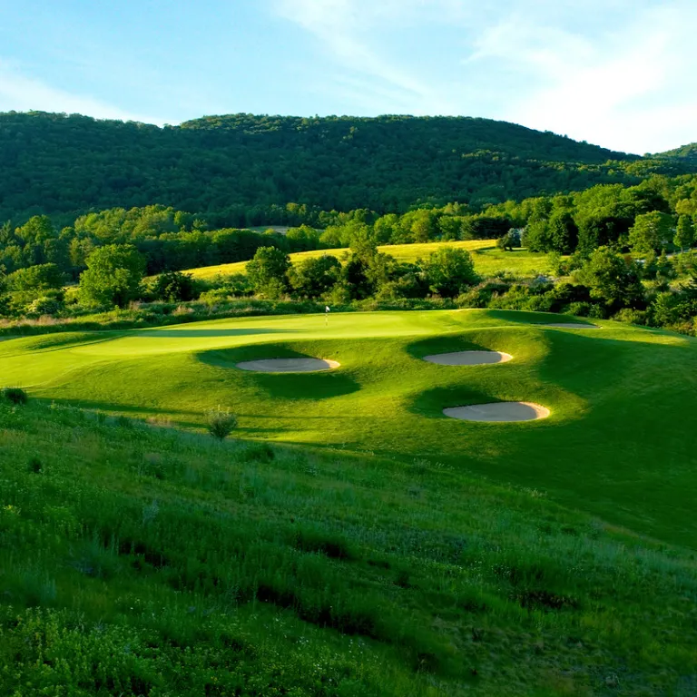 View of the Wild Turkey golf course at Crystal Springs Resort