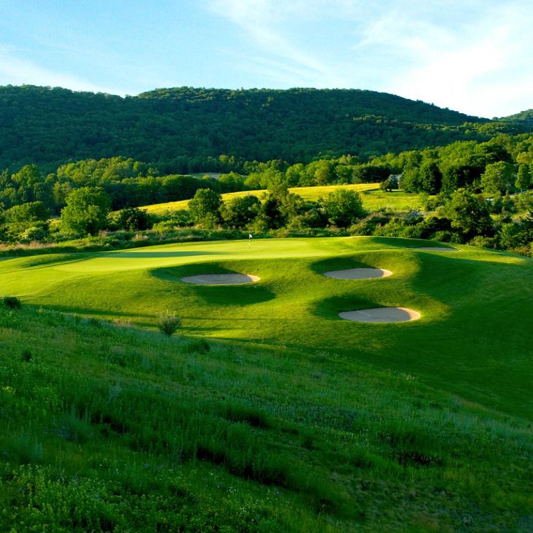 View of the Wild Turkey golf course at Crystal Springs Resort