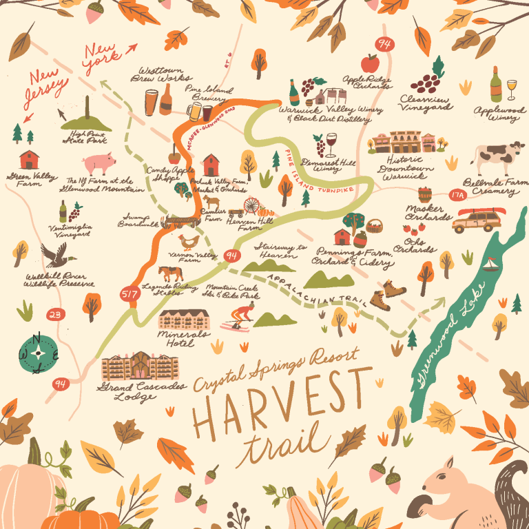 2019 Harvest Trail map