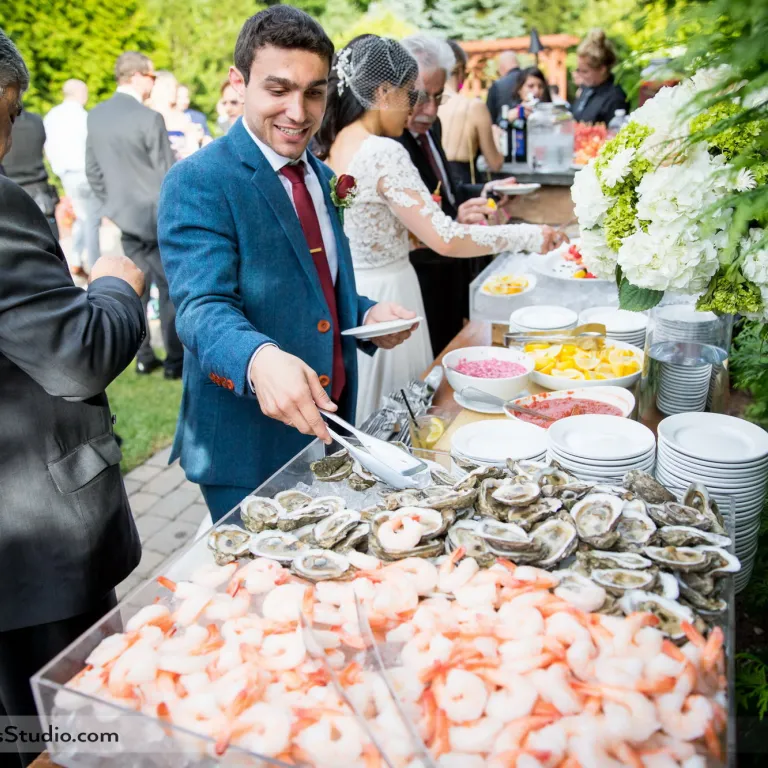 Raw bar buffet