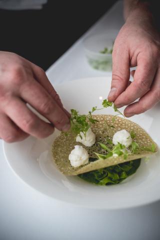 Chef Aishling's Green Pasta Entrée