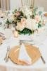 Elegant table set for wedding reception