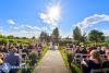 Wedding Ceremony in the wedding garden at Crystal Springs Resort