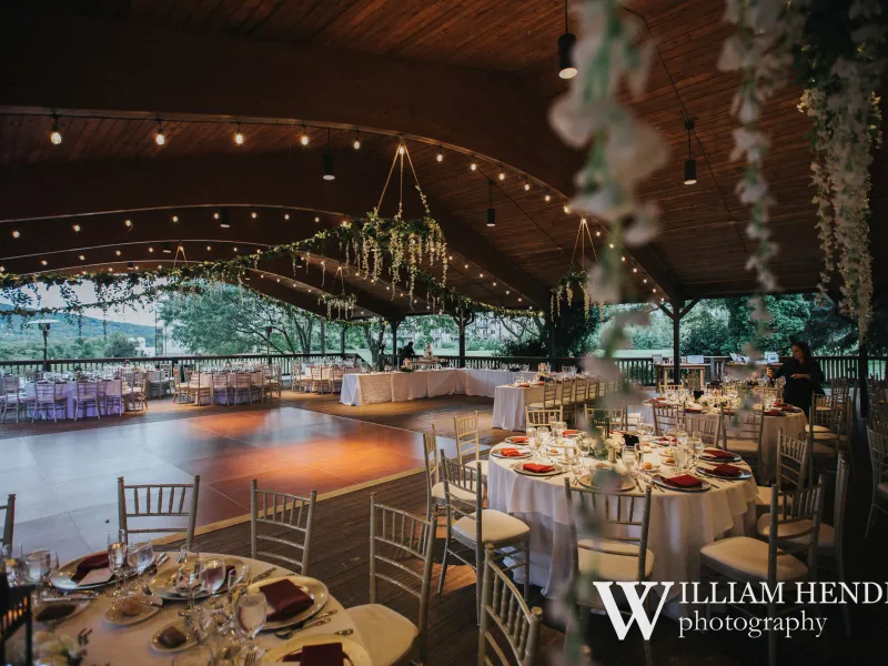 Sweetgrass Pavillion set up for wedding reception