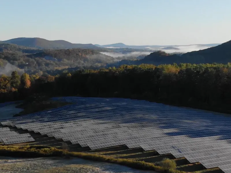 Solar Farm at Crystal Springs Resort