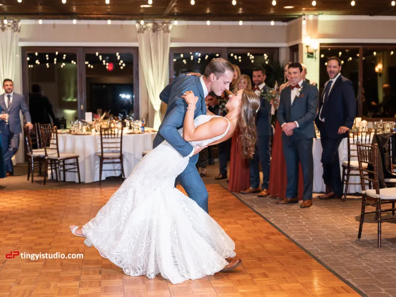 Wedding couple dancing