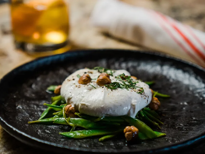 Burrata and a Libation