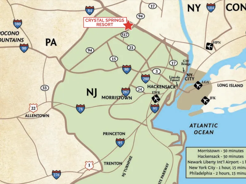 Map  of NJ