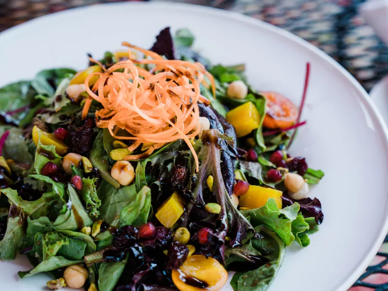 Colorful salad from Kites Restaurant